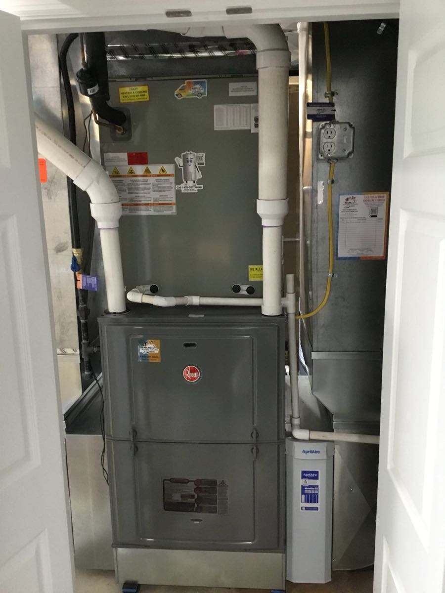 New air conditioning condenser installation
