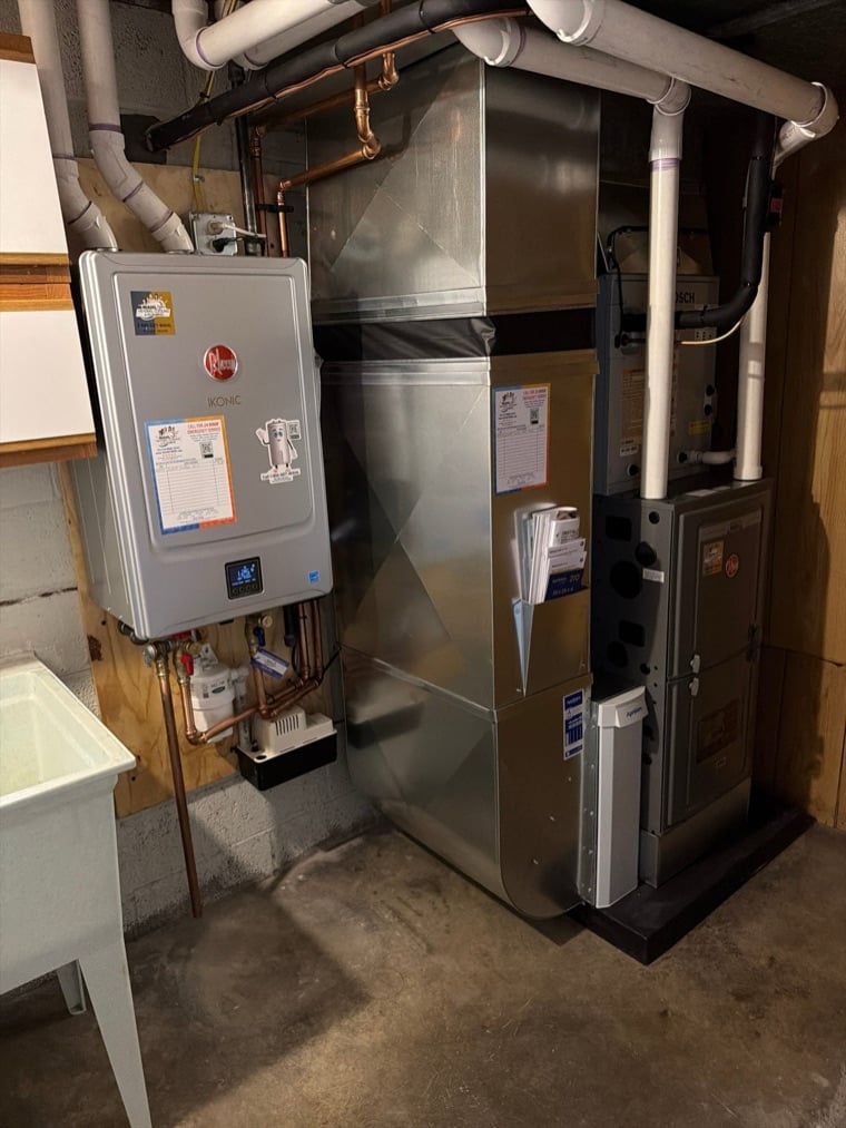 Wahl install featuring Rheem equipment