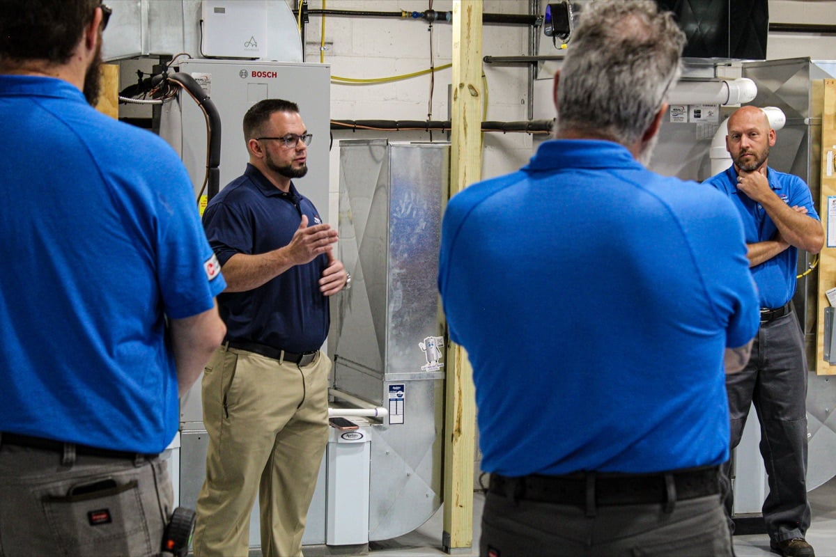 Wahl Family install team at A2L training