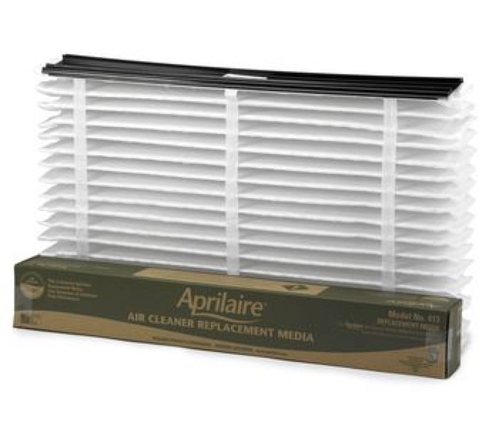 Aprilaire media air cleaner filter installed by Wahl in a Pittsburgh home